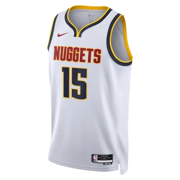 Nike Denver Nuggets Nikola Jokic 15 Miesten Pelipaita Association Edition Swingman Valkoinen
