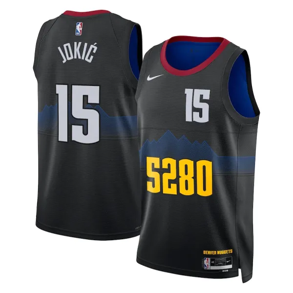Nike Denver Nuggets Nikola Jokic Miesten Pelipaita City Edition 2023-24 Swingman Musta Nike Denver Nuggets Nikola Jokic Miesten Pelipaita City Edition 2023-24 Swingman Musta