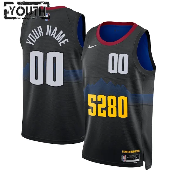 Nike Denver Nuggets Personoitava Lasten Pelipaita City Edition 2023-24 Swingman Nike Denver Nuggets Personoitava Lasten Pelipaita City Edition 2023-24 Swingman