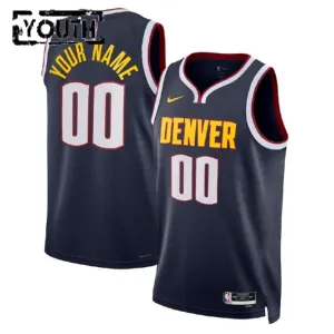 Nike Denver Nuggets Personoitava Lasten Pelipaita Icon Edition Swingman Musta