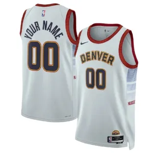 Nike Denver Nuggets Personoitava Miesten Pelipaita City Edition 2022-23 Swingman Valkoinen Nike Denver Nuggets Personoitava Miesten Pelipaita City Edition 2022-23 Swingman Valkoinen