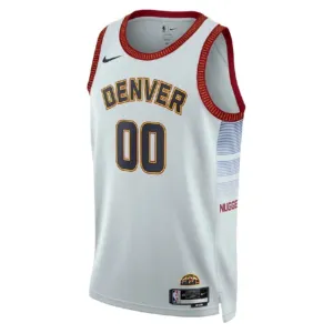 Nike Denver Nuggets Personoitava Miesten Pelipaita City Edition 2022-23 Swingman Valkoinen