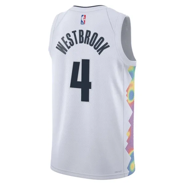 Nike Denver Nuggets Russell Westbrook Miesten Pelipaita City Edition 2024-25 Swingman Valkoinen