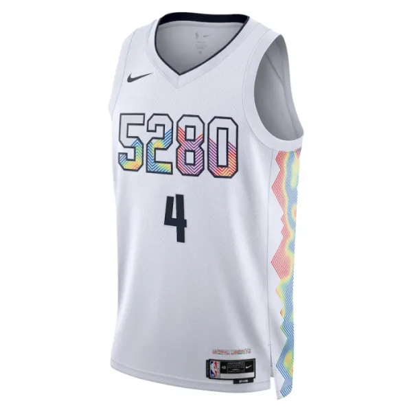 Nike Denver Nuggets Russell Westbrook Miesten Pelipaita City Edition 2024-25 Swingman Valkoinen
