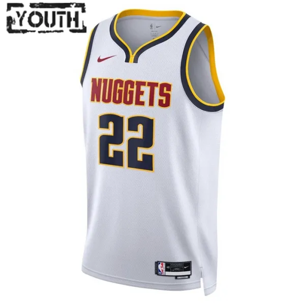 Nike Denver Nuggets Zeke Nnaji 22 Lasten Pelipaita Association Edition Swingman Valkoinen