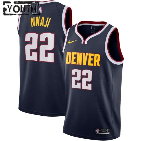 Nike Denver Nuggets Zeke Nnaji 22 Lasten Pelipaita Icon Edition Swingman Laivasto Nike Denver Nuggets Zeke Nnaji 22 Lasten Pelipaita Icon Edition Swingman Laivasto
