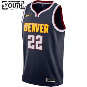Nike Denver Nuggets Zeke Nnaji 22 Lasten Pelipaita Icon Edition Swingman Laivasto