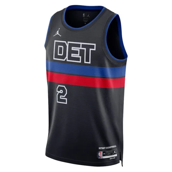 Detroit Pistons Jordan Cade Cunningham 2 Miesten Pelipaita Statement Edition Swingman Musta