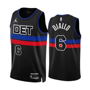 Detroit Pistons Jordan Hamidou Diallo 6 Miesten Pelipaita Statement Edition Swingman Musta Detroit Pistons Jordan Hamidou Diallo 6 Miesten Pelipaita Statement Edition Swingman Musta