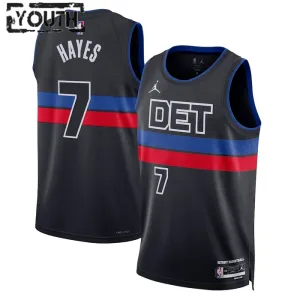 Detroit Pistons Jordan Killian Hayes 7 Lasten Pelipaita Statement Edition Swingman Musta