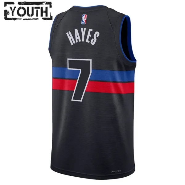 Detroit Pistons Jordan Killian Hayes 7 Lasten Pelipaita Statement Edition Swingman Musta