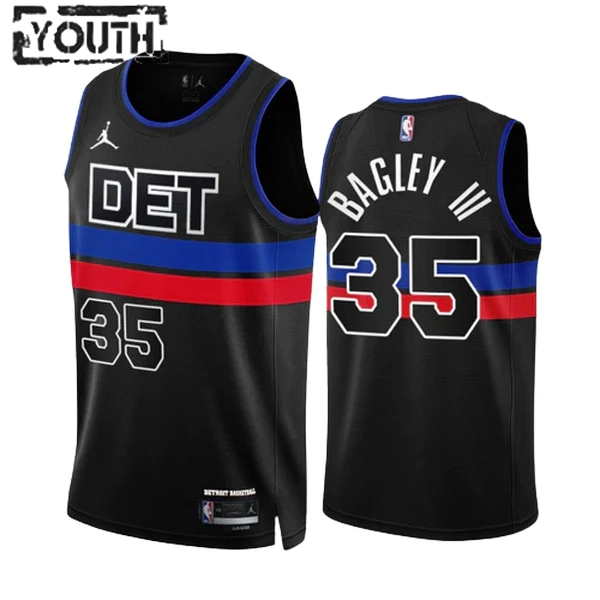 Detroit Pistons Jordan Marvin Bagley III 35 Lasten Pelipaita Statement Edition Swingman Musta Detroit Pistons Jordan Marvin Bagley III 35 Lasten Pelipaita Statement Edition Swingman Musta