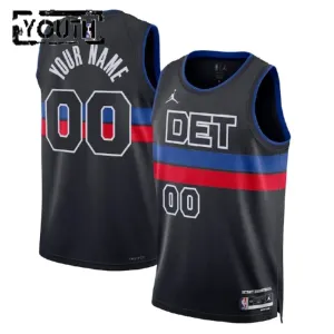 Detroit Pistons Jordan Personoitava Lasten Pelipaita Statement Edition Swingman Musta