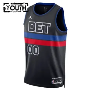 Detroit Pistons Jordan Personoitava Lasten Pelipaita Statement Edition Swingman Musta
