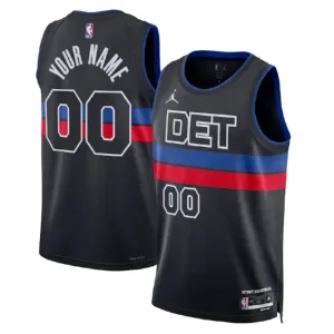 Detroit Pistons Jordan Personoitava Miesten Pelipaita Statement Edition Swingman Musta