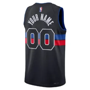 Detroit Pistons Jordan Personoitava Miesten Pelipaita Statement Edition Swingman Musta