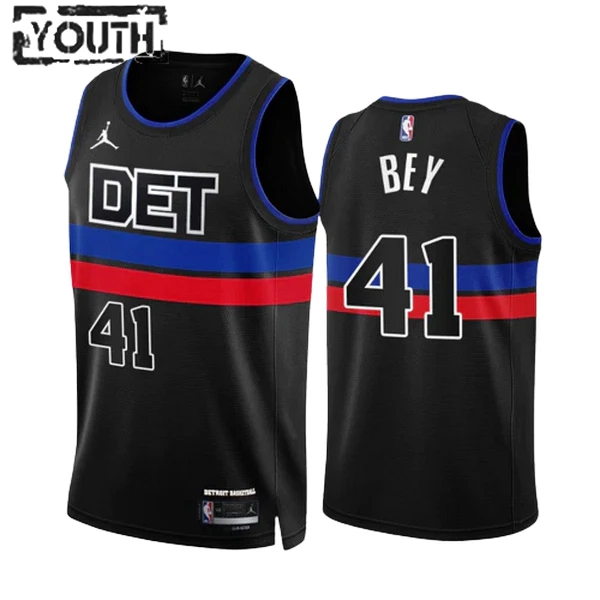 Detroit Pistons Jordan Saddiq Bey 41 Lasten Pelipaita Statement Edition Swingman Musta Detroit Pistons Jordan Saddiq Bey 41 Lasten Pelipaita Statement Edition Swingman Musta