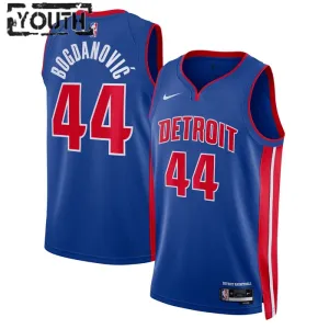 Nike Detroit Pistons Bojan Bogdanovic 44 Lasten Pelipaita Icon Edition Swingman Sininen
