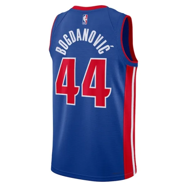 Nike Detroit Pistons Bojan Bogdanovic 44 Miesten Pelipaita Icon Edition Swingman Sininen