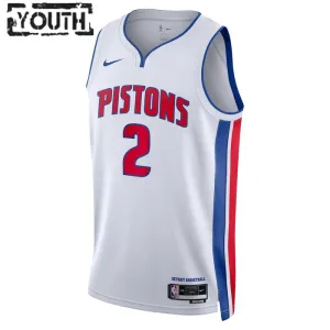 Nike Detroit Pistons Cade Cunningham 2 Lasten Pelipaita Association Edition Swingman Valkoinen