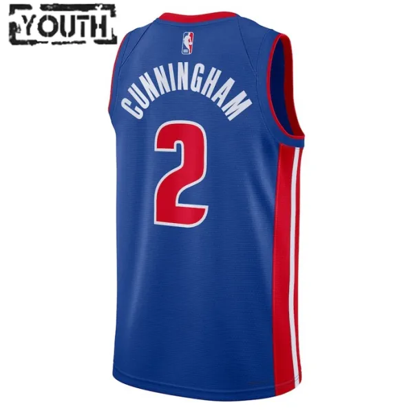 Nike Detroit Pistons Cade Cunningham 2 Lasten Pelipaita Icon Edition Swingman Sininen