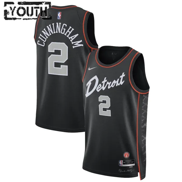 Nike Detroit Pistons Cade Cunningham Lasten Pelipaita City Edition 2023-24 Swingman Musta Nike Detroit Pistons Cade Cunningham Lasten Pelipaita City Edition 2023-24 Swingman Musta