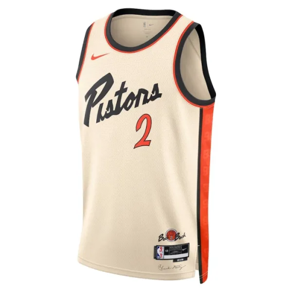 Nike Detroit Pistons Cade Cunningham Miesten Pelipaita City Edition 2024-25 Swingman Valkoinen