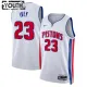 Nike Detroit Pistons Jaden Ivey 23 Lasten Pelipaita Association Edition Swingman Valkoinen Nike Detroit Pistons Jaden Ivey 23 Lasten Pelipaita Association Edition Swingman Valkoinen