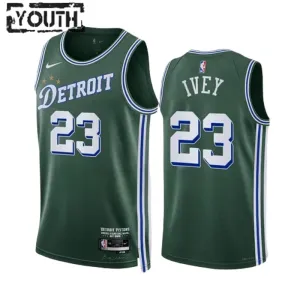 Nike Detroit Pistons Jaden Ivey 23 Lasten Pelipaita City Edition 2022-23 Swingman Vihreä