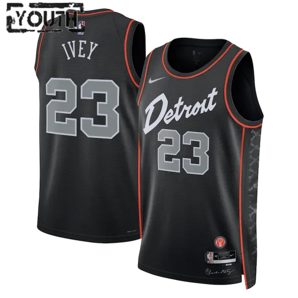Nike Detroit Pistons Jaden Ivey Lasten Pelipaita City Edition 2023-24 Swingman Musta Nike Detroit Pistons Jaden Ivey Lasten Pelipaita City Edition 2023-24 Swingman Musta