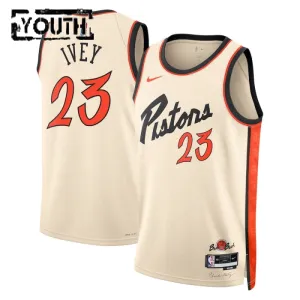 Nike Detroit Pistons Jaden Ivey Lasten Pelipaita City Edition 2024-25 Swingman Valkoinen Nike Detroit Pistons Jaden Ivey Lasten Pelipaita City Edition 2024-25 Swingman Valkoinen