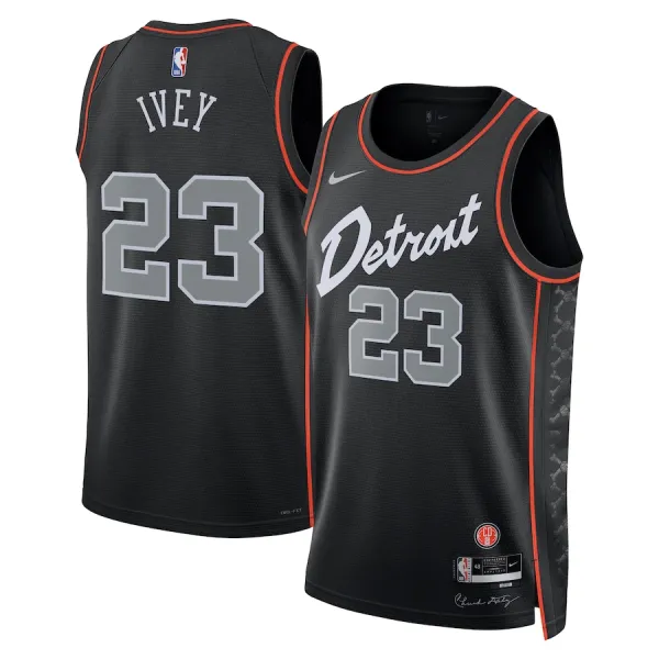Nike Detroit Pistons Jaden Ivey Miesten Pelipaita City Edition 2023-24 Swingman Musta Nike Detroit Pistons Jaden Ivey Miesten Pelipaita City Edition 2023-24 Swingman Musta