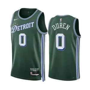 Nike Detroit Pistons jalen duren 0 Miesten Pelipaita City Edition 2022-23 Swingman Vihreä