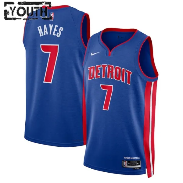 Nike Detroit Pistons Killian Hayes 7 Lasten Pelipaita Icon Edition Swingman Sininen Nike Detroit Pistons Killian Hayes 7 Lasten Pelipaita Icon Edition Swingman Sininen