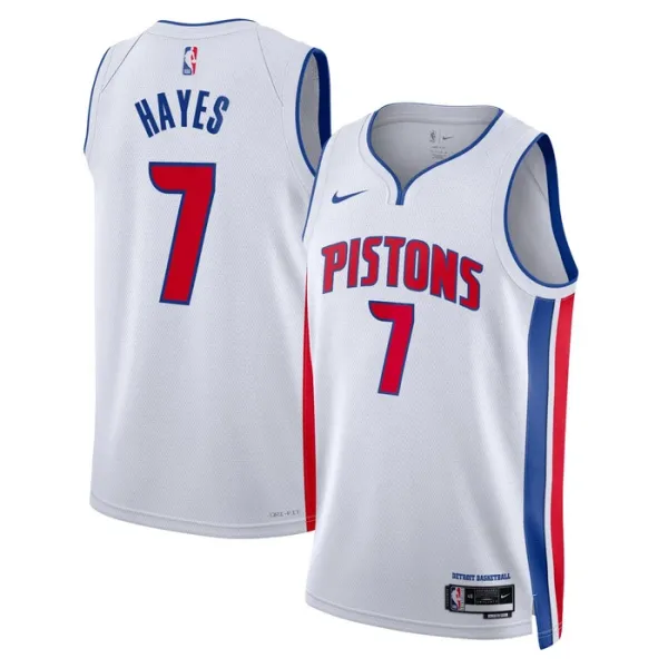 Nike Detroit Pistons Killian Hayes 7 Miesten Pelipaita Association Edition Swingman Valkoinen Nike Detroit Pistons Killian Hayes 7 Miesten Pelipaita Association Edition Swingman Valkoinen