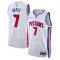 Nike Detroit Pistons Killian Hayes 7 Miesten Pelipaita Association Edition Swingman Valkoinen