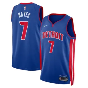 Nike Detroit Pistons Killian Hayes 7 Miesten Pelipaita Icon Edition Swingman Sininen