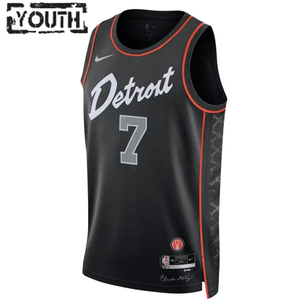 Nike Detroit Pistons Killian Hayes Lasten Pelipaita City Edition 2023-24 Swingman Musta