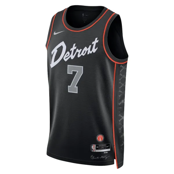 Nike Detroit Pistons Killian Hayes Miesten Pelipaita City Edition 2023-24 Swingman Musta