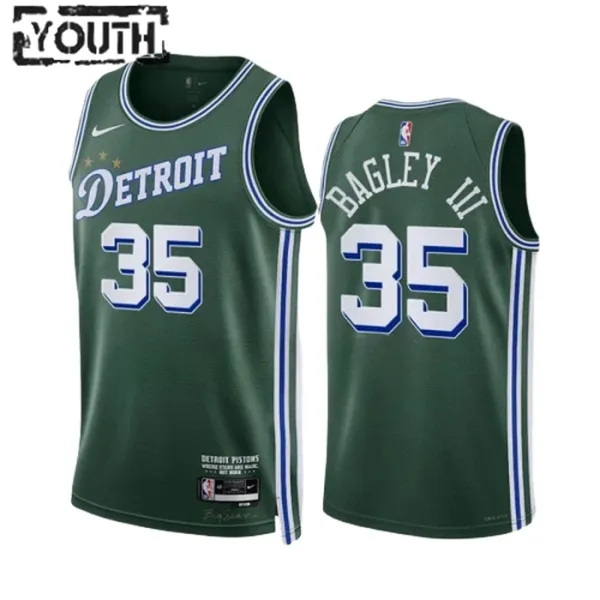 Nike Detroit Pistons Marvin Bagley III 35 Lasten Pelipaita City Edition 2022-23 Swingman Vihreä Nike Detroit Pistons Marvin Bagley III 35 Lasten Pelipaita City Edition 2022-23 Swingman Vihreä