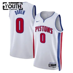 Nike Detroit Pistons Personoitava Lasten Pelipaita Association Edition Swingman Valkoinen