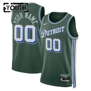 Nike Detroit Pistons Personoitava Lasten Pelipaita City Edition 2022-23 Swingman Vihreä Nike Detroit Pistons Personoitava Lasten Pelipaita City Edition 2022-23 Swingman Vihreä