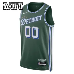 Nike Detroit Pistons Personoitava Lasten Pelipaita City Edition 2022-23 Swingman Vihreä