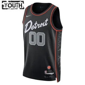 Nike Detroit Pistons Personoitava Lasten Pelipaita City Edition 2023-24 Swingman Musta