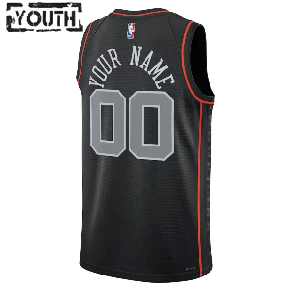 Nike Detroit Pistons Personoitava Lasten Pelipaita City Edition 2023-24 Swingman Musta