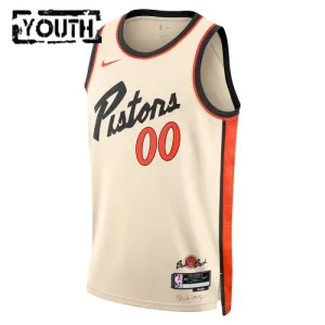 Nike Detroit Pistons Personoitava Lasten Pelipaita City Edition 2024-25 Swingman Valkoinen
