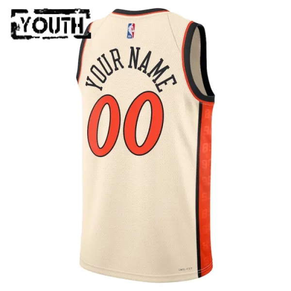 Nike Detroit Pistons Personoitava Lasten Pelipaita City Edition 2024-25 Swingman Valkoinen