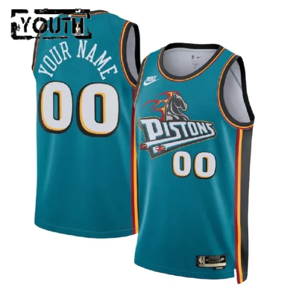 Nike Detroit Pistons Personoitava Lasten Pelipaita Classic Edition 2022-23 Swingman Sinivihreä Nike Detroit Pistons Personoitava Lasten Pelipaita Classic Edition 2022-23 Swingman Sinivihreä