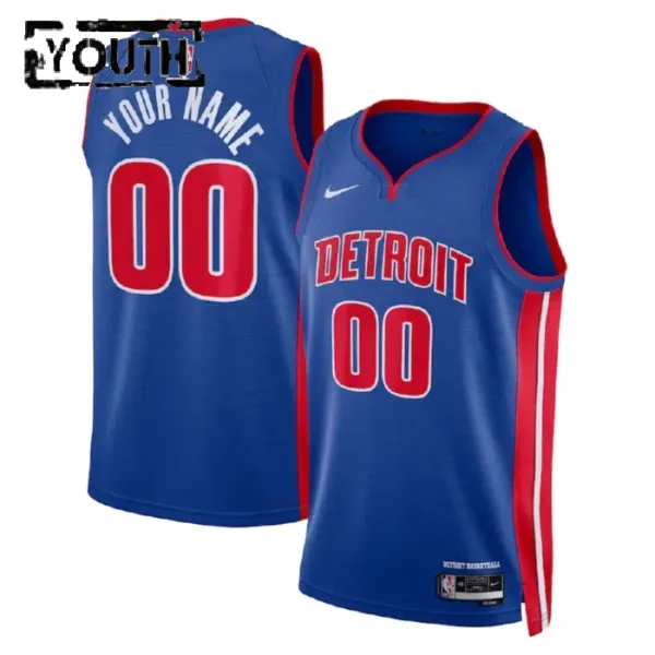 Nike Detroit Pistons Personoitava Lasten Pelipaita Icon Edition Swingman Sininen Nike Detroit Pistons Personoitava Lasten Pelipaita Icon Edition Swingman Sininen