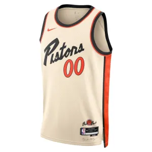 Nike Detroit Pistons Personoitava Miesten Pelipaita City Edition 2024-25 Swingman Valkoinen